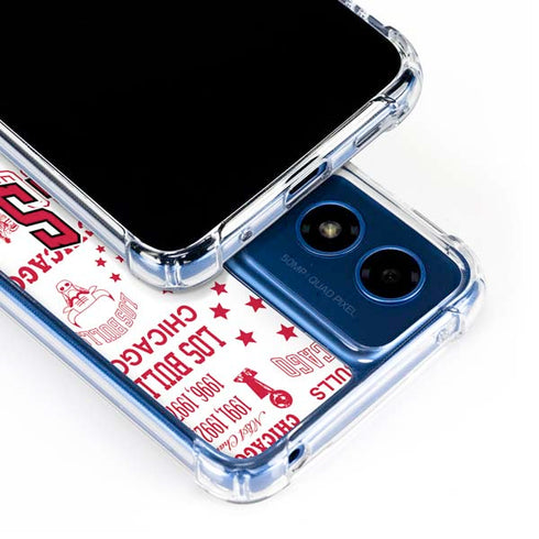NBA Chicago Bulls Historic Blast Moto G 5G (2024) Clear Case