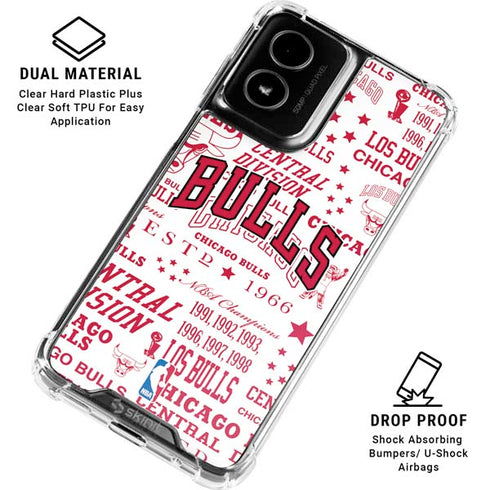 NBA Chicago Bulls Historic Blast Moto G Power 5G (2024) Clear Case