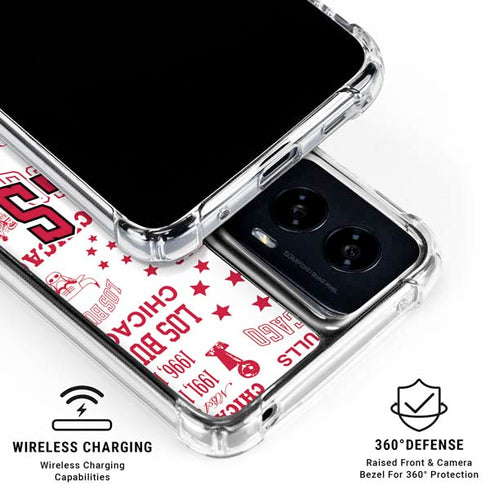 NBA Chicago Bulls Historic Blast Moto G Power 5G (2024) Clear Case