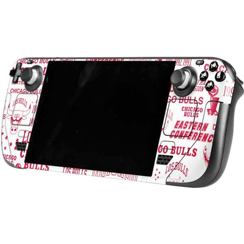 NBA Chicago Bulls Historic Blast Steam Deck Handheld Gaming Computer Skin