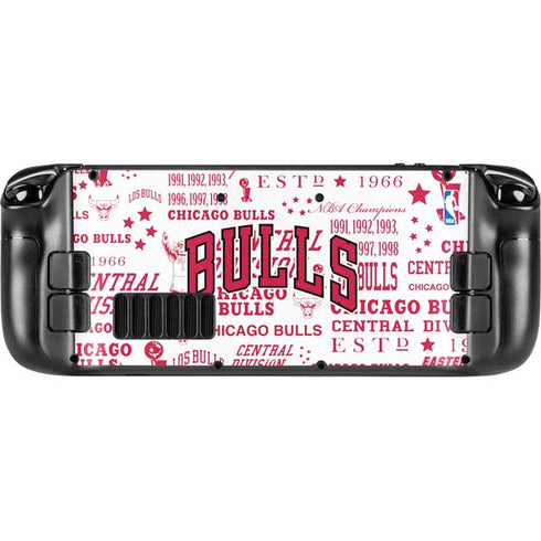 NBA Chicago Bulls Historic Blast Steam Deck Handheld Gaming Computer Skin