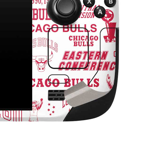 NBA Chicago Bulls Historic Blast Steam Deck Handheld Gaming Computer Skin