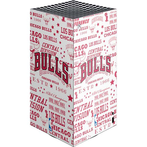 NBA Chicago Bulls Historic Blast XBox Series X Digital Edition Console Skin