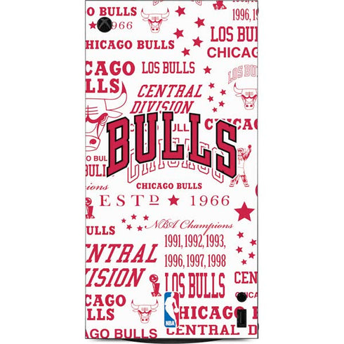 NBA Chicago Bulls Historic Blast XBox Series X Digital Edition Console Skin