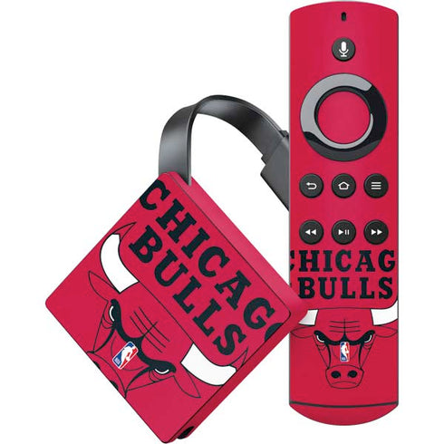 NBA Chicago Bulls Large Logo Amazon Fire TV Skin