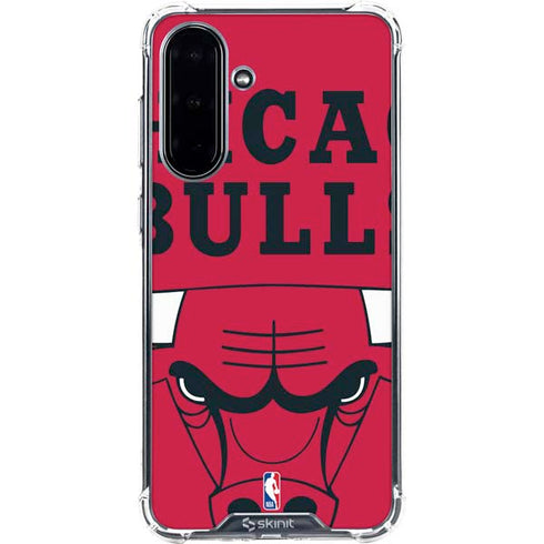 NBA Chicago Bulls Large Logo Galaxy A36 5G Clear Case