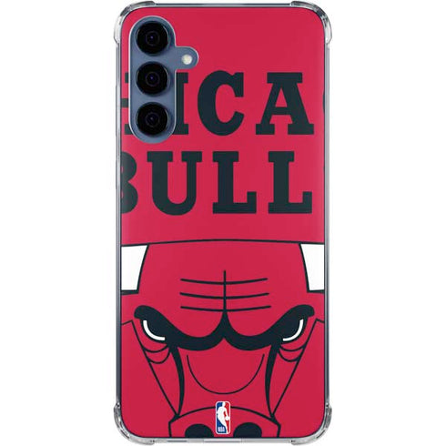 NBA Chicago Bulls Large Logo Galaxy A55 5G Clear Case