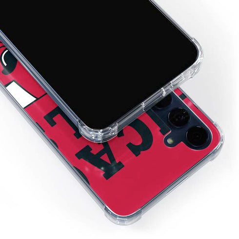 NBA Chicago Bulls Large Logo Galaxy A55 5G Clear Case
