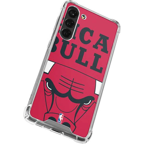 NBA Chicago Bulls Large Logo Galaxy S24 FE Clear Case