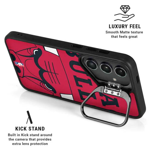 NBA Chicago Bulls Large Logo Galaxy S25 Kickstand Case