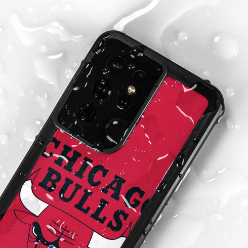 NBA Chicago Bulls Large Logo Galaxy S24 Ultra Waterproof Case