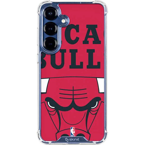 NBA Chicago Bulls Large Logo Galaxy S25 Plus Clear Case