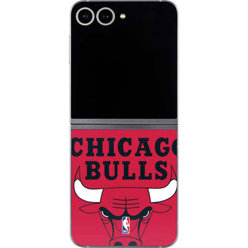 NBA Chicago Bulls Large Logo Galaxy Z Flip6 Skin