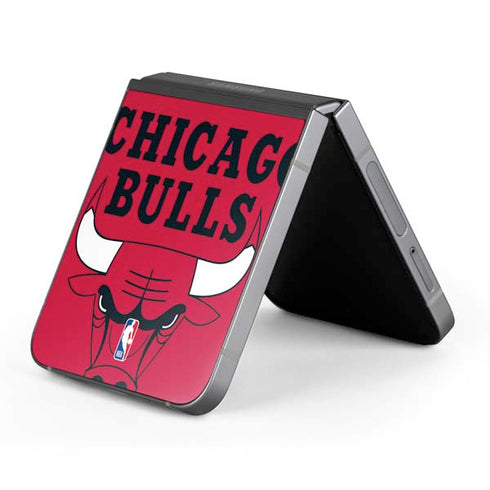 NBA Chicago Bulls Large Logo Galaxy Z Flip6 Skin