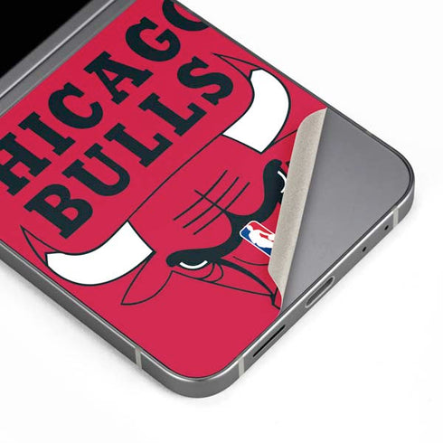 NBA Chicago Bulls Large Logo Galaxy Z Flip6 Skin