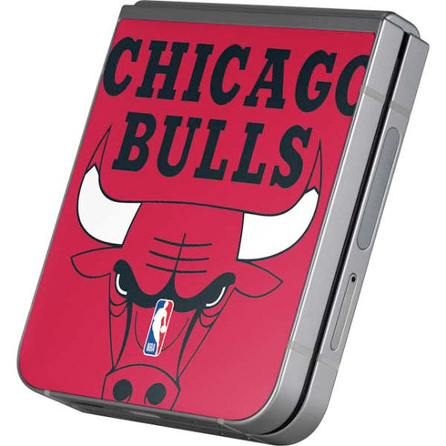 NBA Chicago Bulls Large Logo Galaxy Z Flip6 Skin