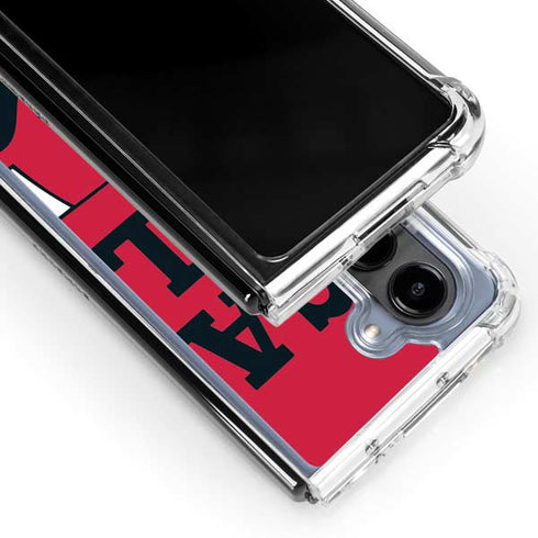 NBA Chicago Bulls Large Logo Galaxy Z Fold5 5G Clear Case