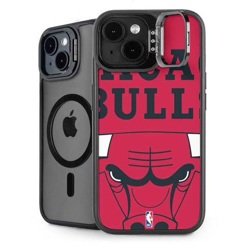 NBA Chicago Bulls Large Logo iPhone 13 Kickstand Case