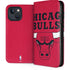 NBA Chicago Bulls Large Logo iPhone 15 Plus Folio Case