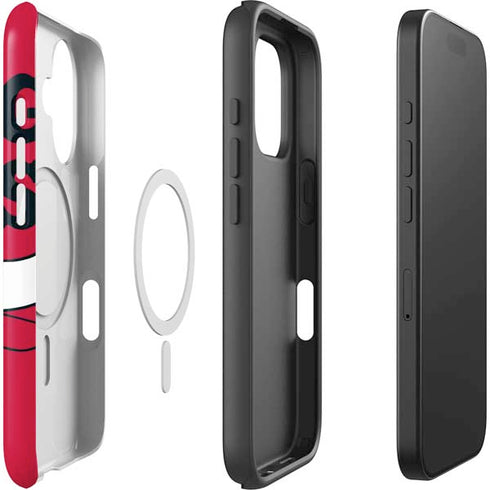 NBA Chicago Bulls Large Logo iPhone 16 Plus Magsafe Impact Case