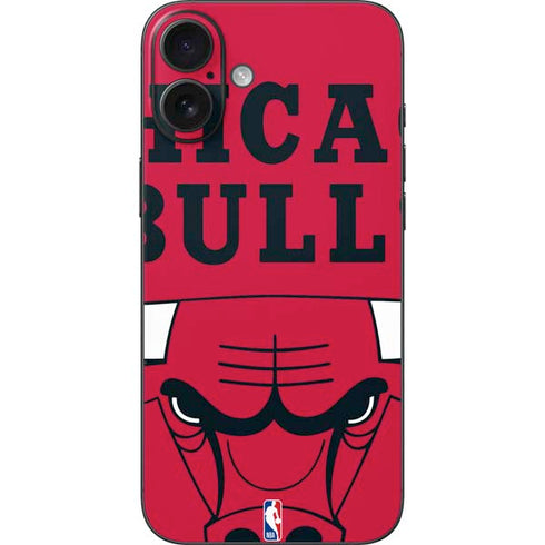 NBA Chicago Bulls Large Logo iPhone 16 Plus Skin