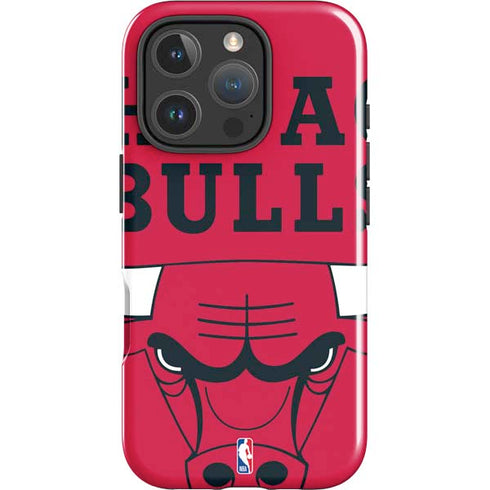 NBA Chicago Bulls Large Logo iPhone 16 Pro Impact Case