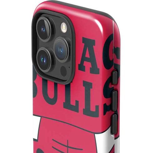 NBA Chicago Bulls Large Logo iPhone 16 Pro Impact Case