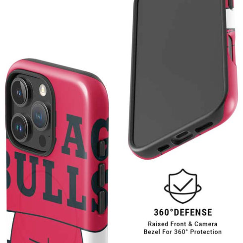 NBA Chicago Bulls Large Logo iPhone 16 Pro Max Magsafe Impact Case