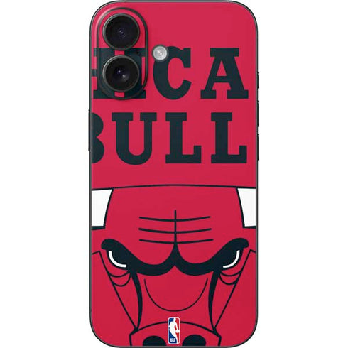 NBA Chicago Bulls Large Logo iPhone 16 Skin