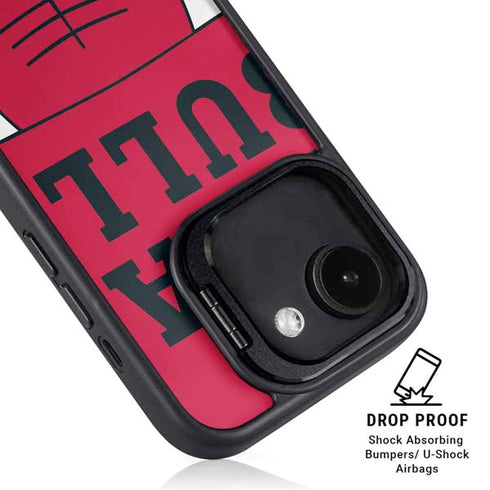NBA Chicago Bulls Large Logo iPhone 16e Kickstand Case