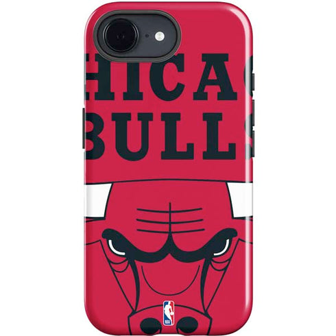 NBA Chicago Bulls Large Logo iPhone 16e Impact Case