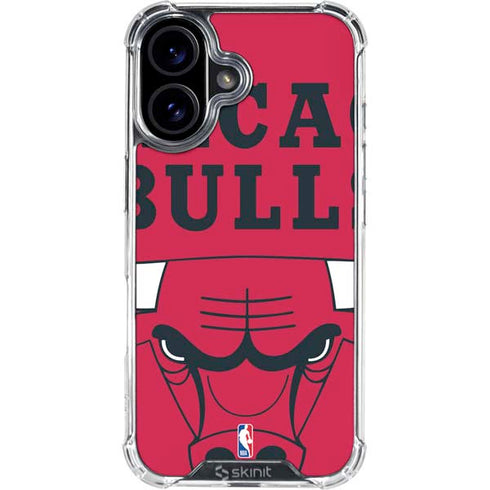 NBA Chicago Bulls Large Logo iPhone 17 Clear Case
