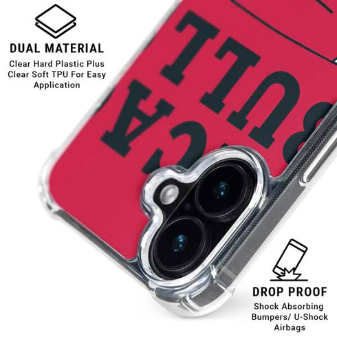 NBA Chicago Bulls Large Logo iPhone 17 Clear Case