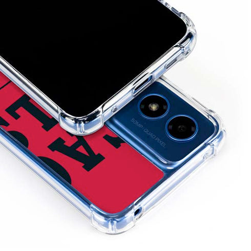 NBA Chicago Bulls Large Logo Moto G Play 4G (2024) Clear Case
