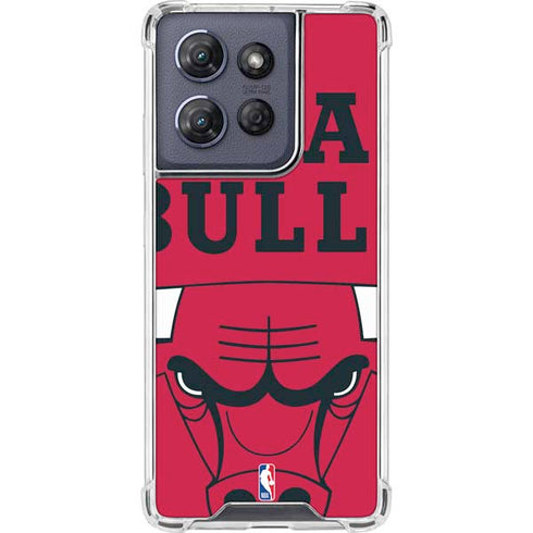 NBA Chicago Bulls Large Logo Moto G Play 5G (2025) Clear Case