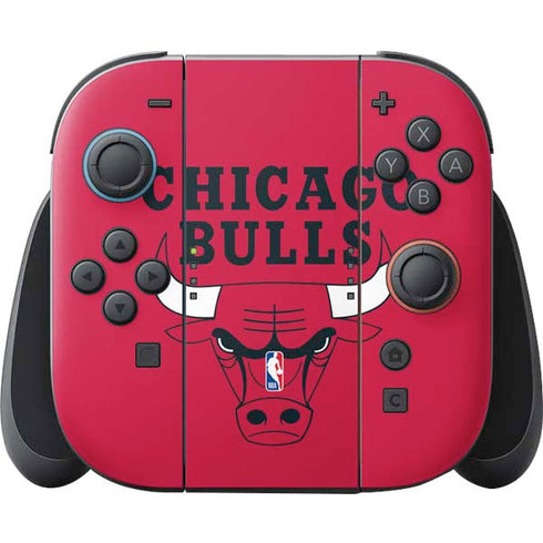 NBA Chicago Bulls Large Logo Nintendo Switch 2 (2025) Joy-Con Controller Skin