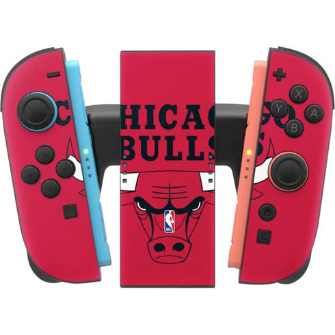 NBA Chicago Bulls Large Logo Nintendo Switch 2 (2025) Joy-Con Controller Skin