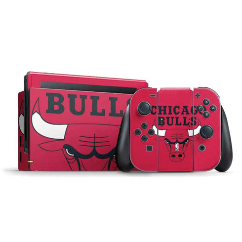 NBA Chicago Bulls Large Logo Nintendo Skins