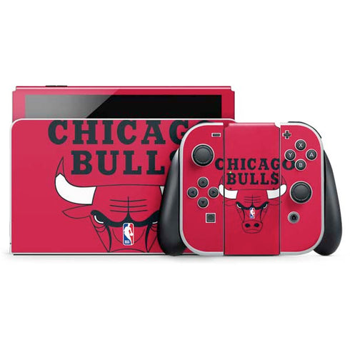 NBA Chicago Bulls Large Logo Nintendo Skins