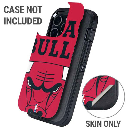 NBA Chicago Bulls Large Logo Otterbox Defender iPhone Skin