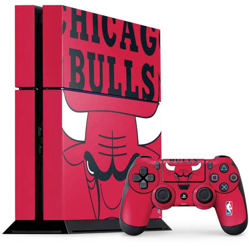 NBA Chicago Bulls Large Logo PlayStation PS4 Skins