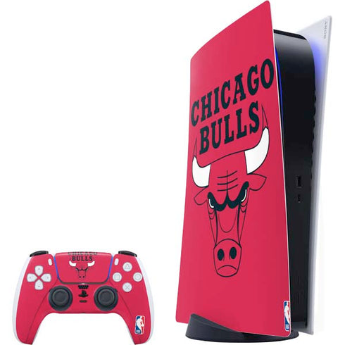NBA Chicago Bulls Large Logo PlayStation PS5 Skins