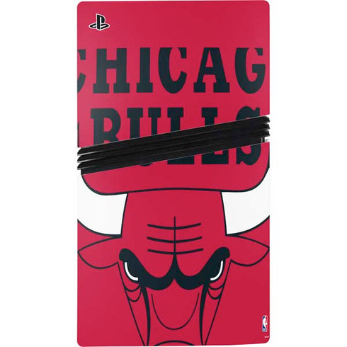NBA Chicago Bulls Large Logo PS5 Pro Console Skin