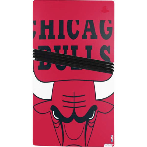 NBA Chicago Bulls Large Logo PS5 Pro Console Skin