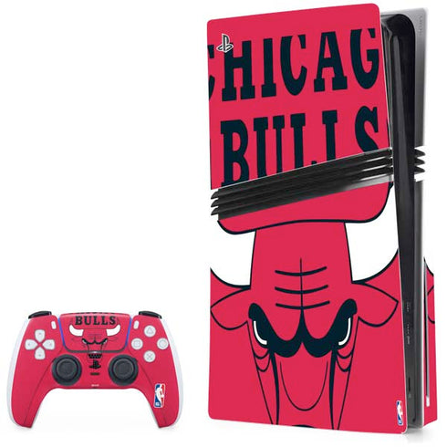 NBA Chicago Bulls Large Logo PlayStation PS5 Skins