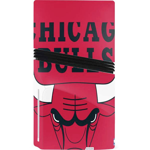 NBA Chicago Bulls Large Logo PS5 Pro Disk Console Skin