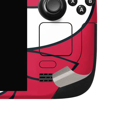 NBA Chicago Bulls Large Logo Steam Deck Handheld Gaming Computer OLED Skin