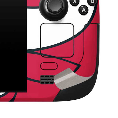 NBA Chicago Bulls Large Logo Steam Deck Handheld Gaming Computer Skin