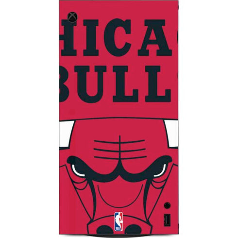 NBA Chicago Bulls Large Logo XBox Series X Digital Edition Console Skin