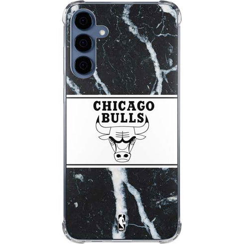 NBA Chicago Bulls Marble Galaxy A35 5G Clear Case